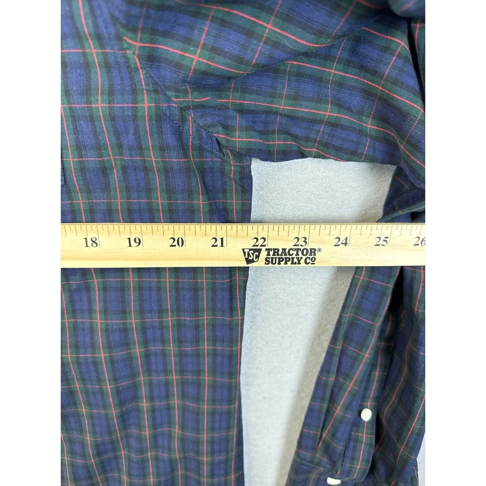 Slate & Stone Plaid Button Down Shirt Long Sleeve‎ Casual Mens Size M Academia - Picture 4 of 10